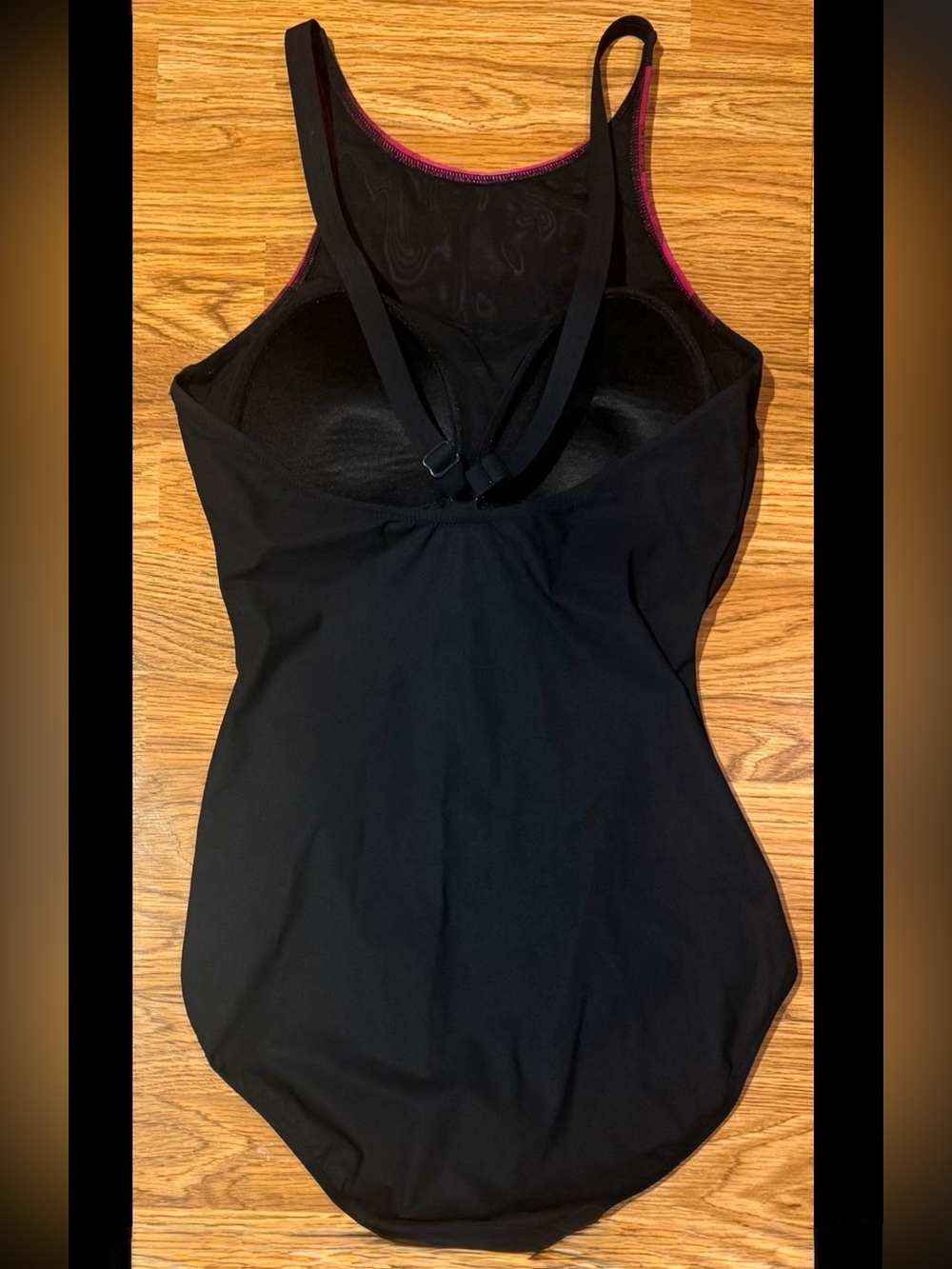 PROFILE SPORT BY GOTTEX Techno One Piece Swimsuit Black Magenta Geometric 14 - Picture 2 of 6
